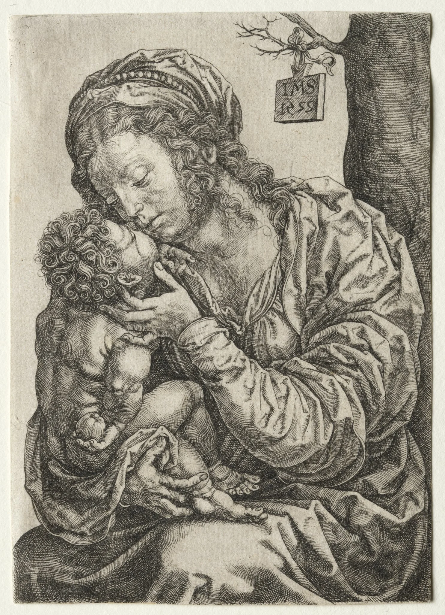 The Virgin Seated at the Foot of a Tree, detail