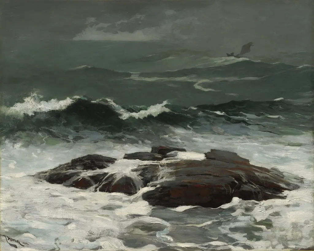 Summer Squall, by Winslow Homer, oil, 1904