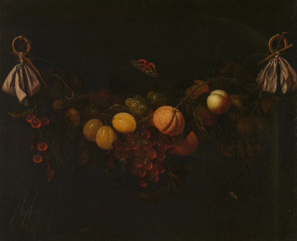 Festoon of Fruits, by Johannes Borman, unspecified, 1653