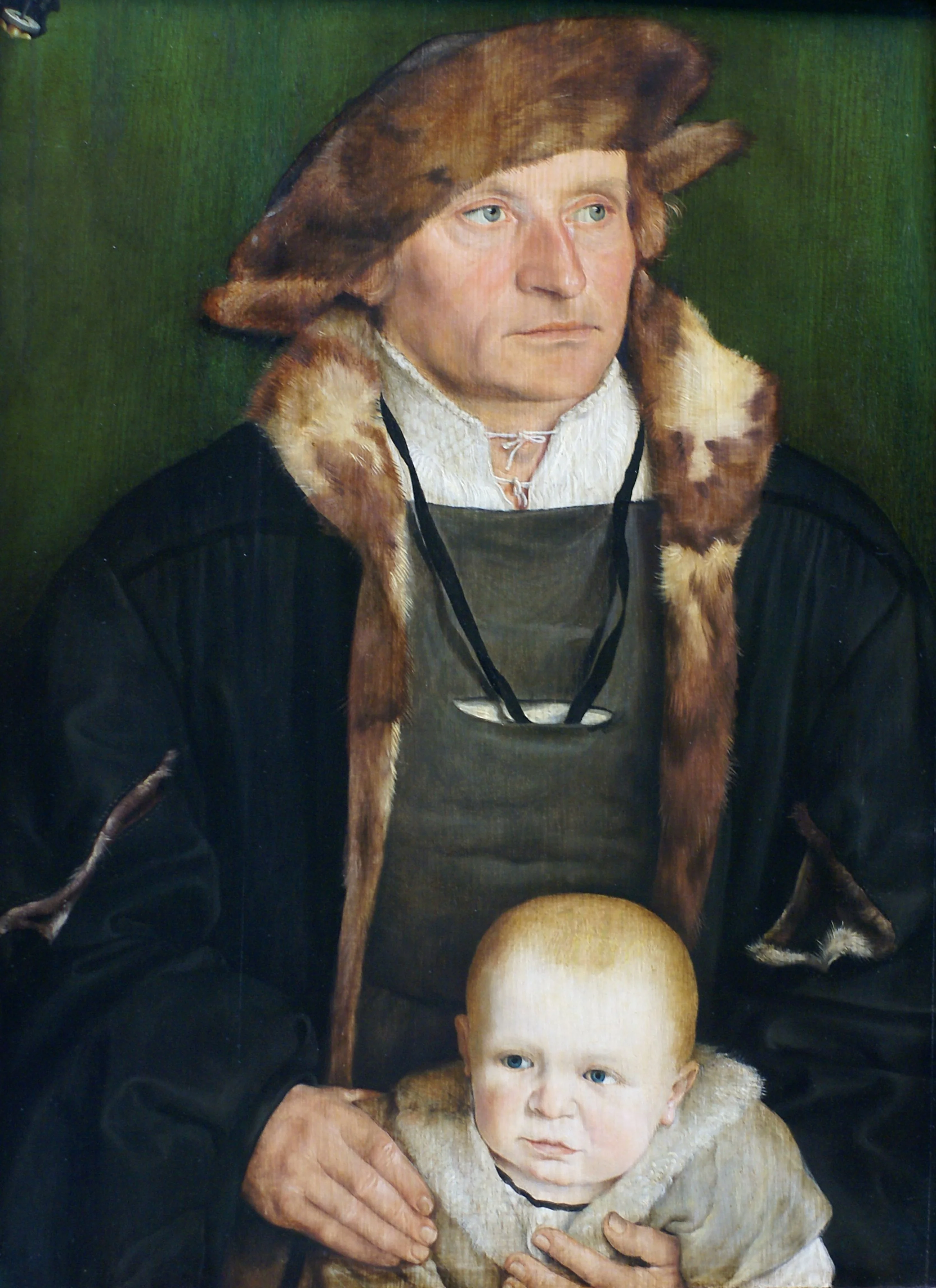 Hans Urmiller and his son, detail
