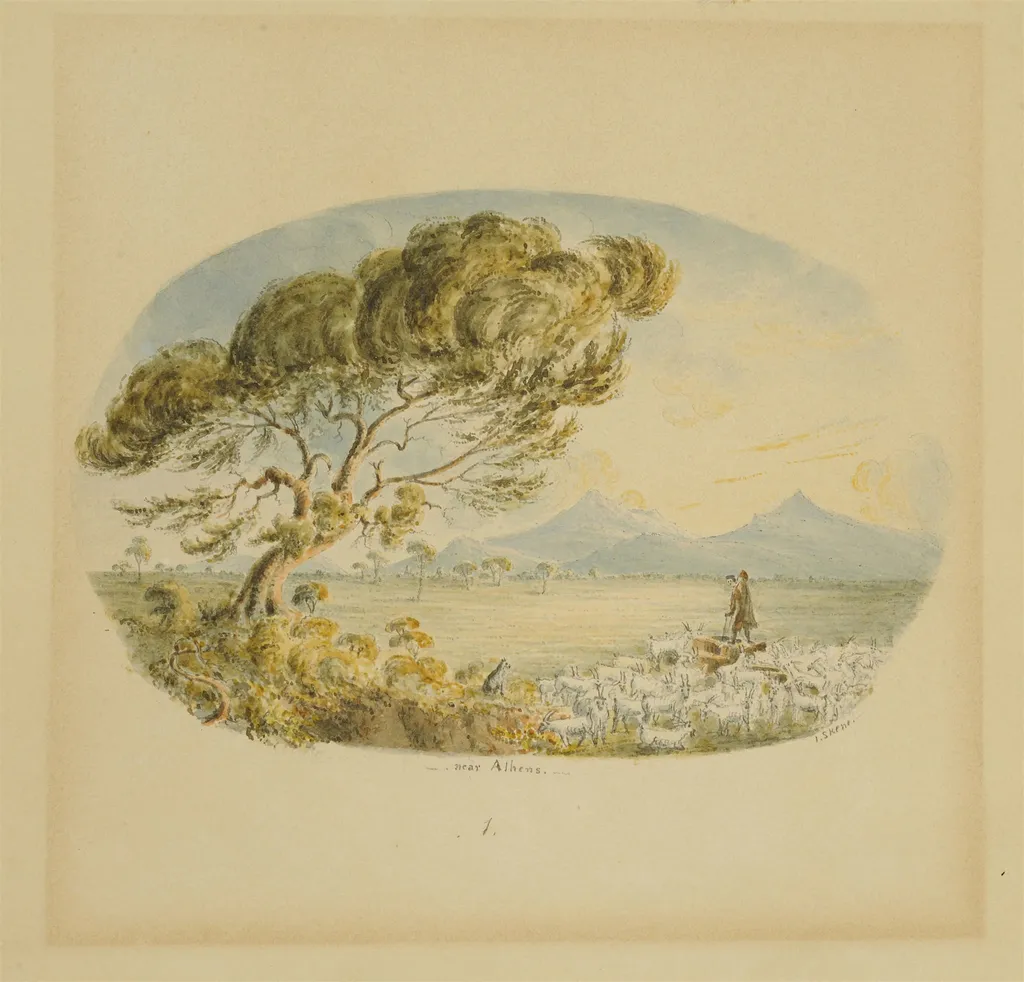 Τοπίο κοντά στην Αθήνα, by James Skene, unspecified