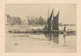 Hurlingham, by James McNeill Whistler, ink, 1879