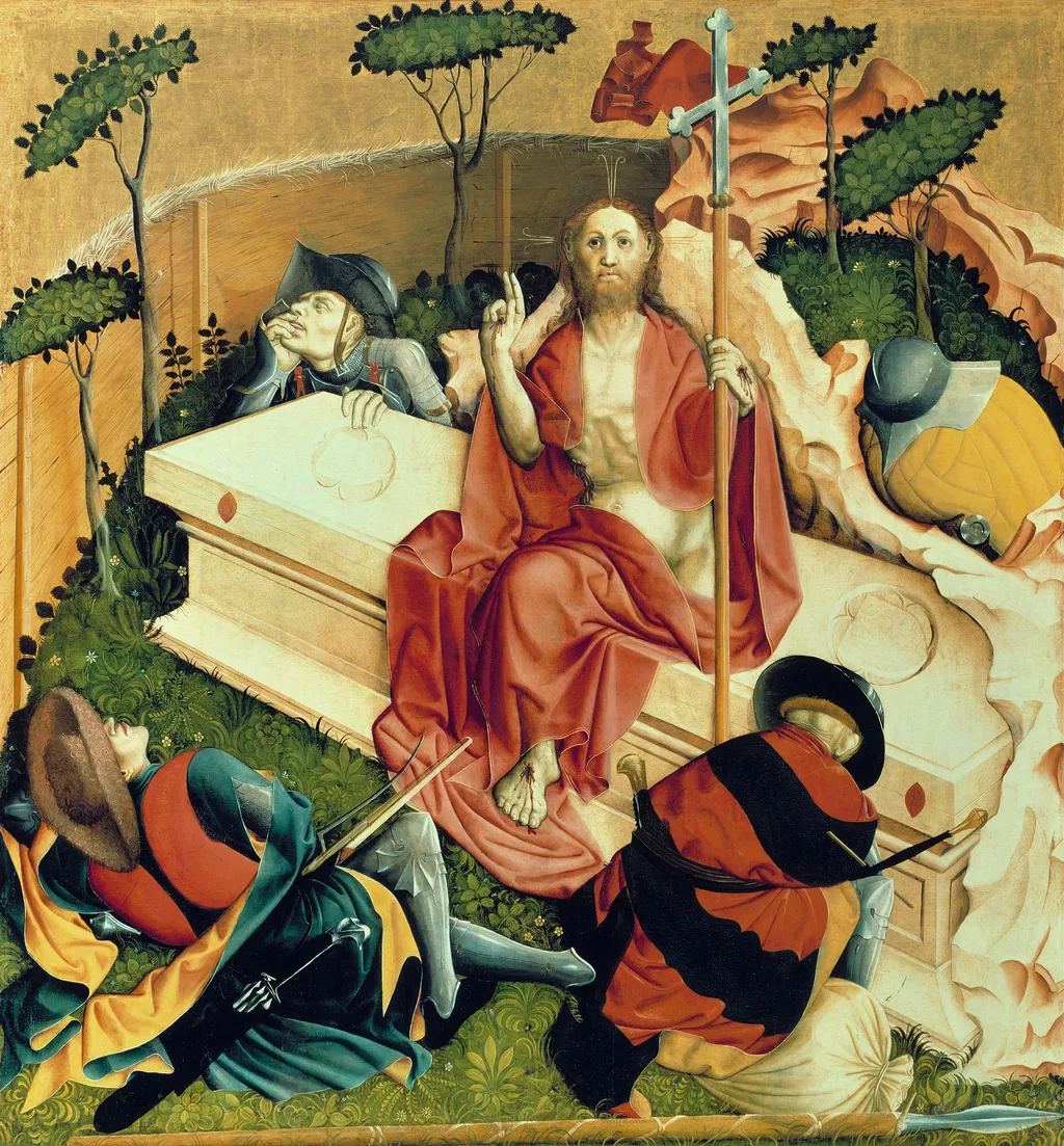 The Resurrection (Wurzach altarpiece), by Hans Multscher, oil, 1437