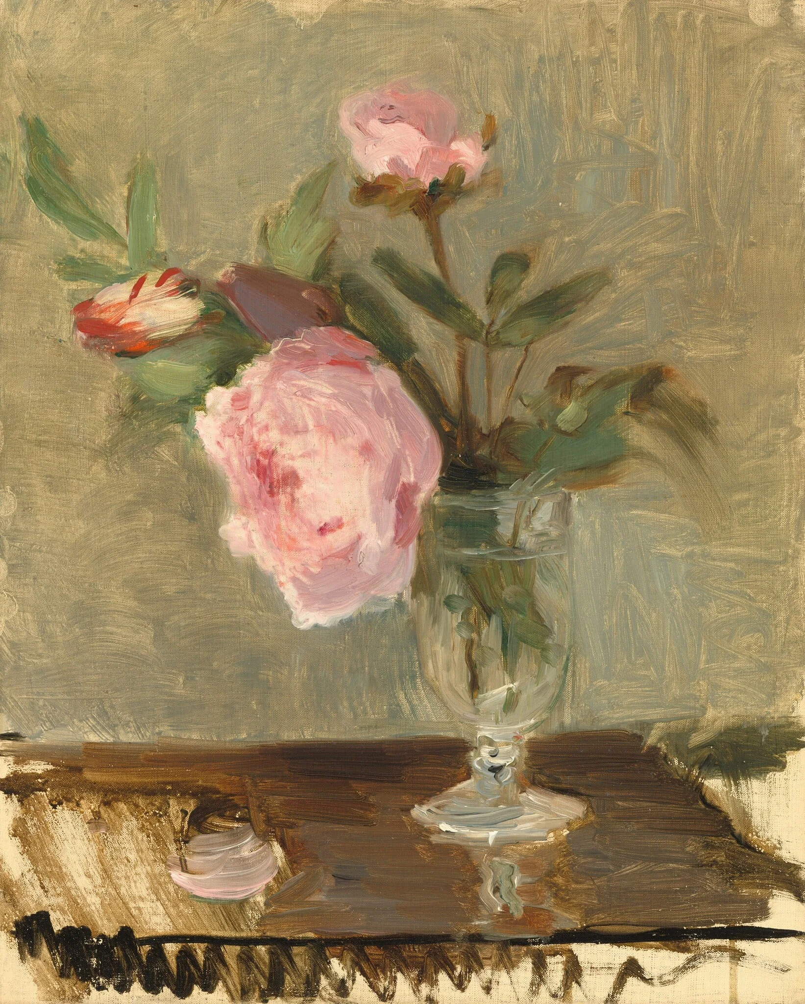Peonies, detail