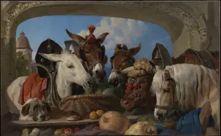 A Group of Animals, Geneva, by Edwin Landseer, oil, 1851