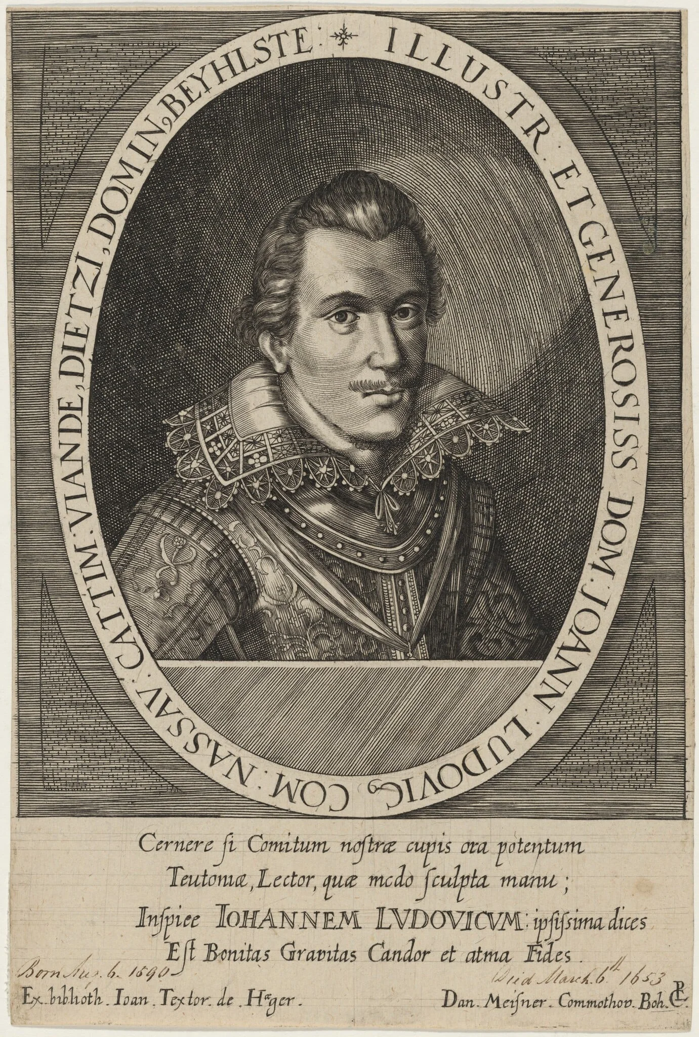 Johan Louis of Nassau, detail