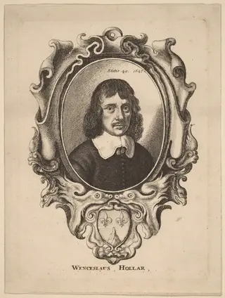 Self-Portrait, by Wenceslaus Hollar, ink, 1647
