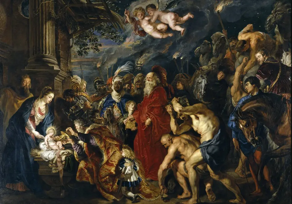 Adoration of the Magi, by Peter Paul Rubens, oil, 1609