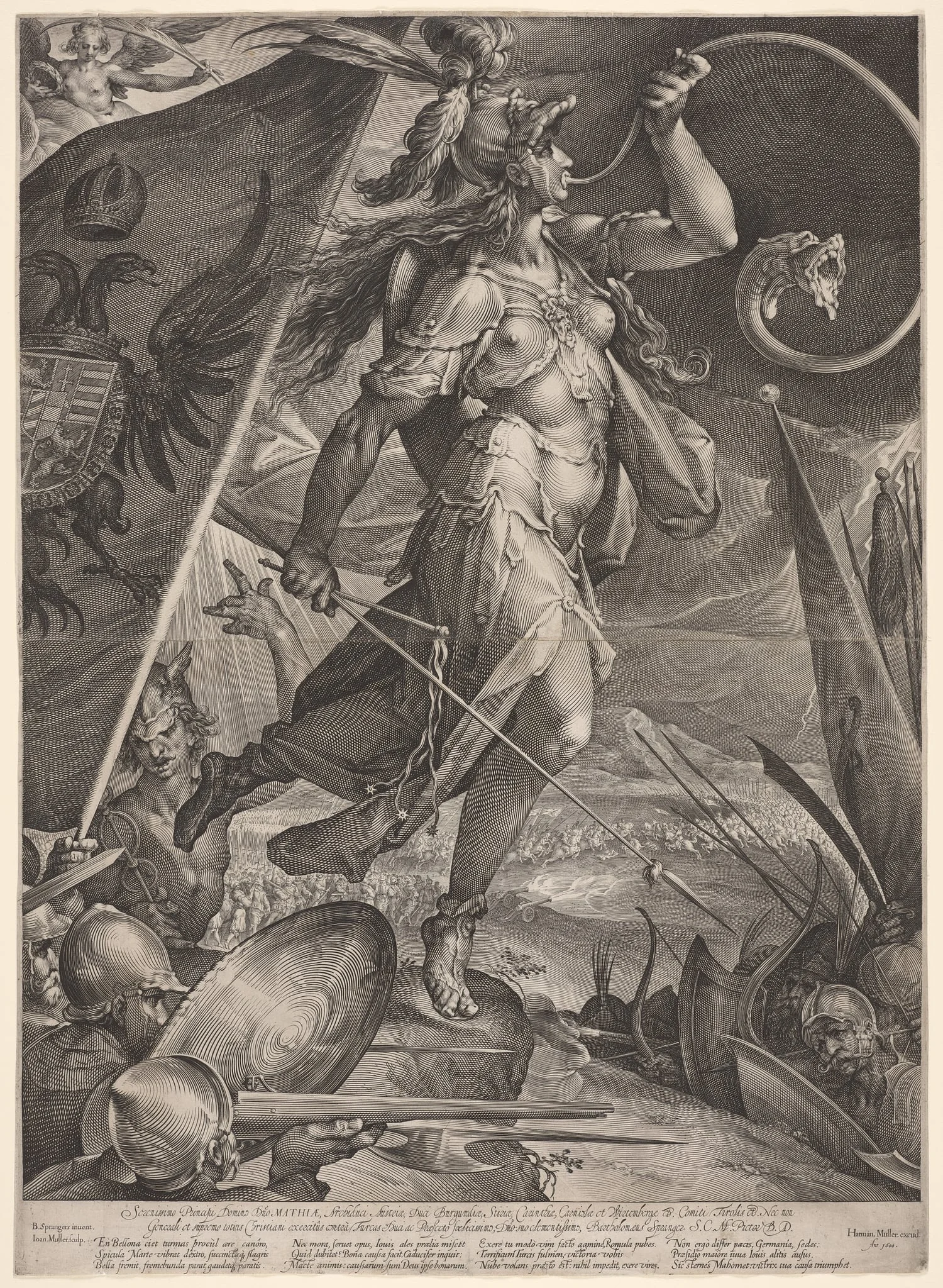 Bellona Leading the Armies of the Emperor against the Turks, detail