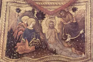 Baptism of Christ, by Gentile da Fabriano, unspecified, 1425