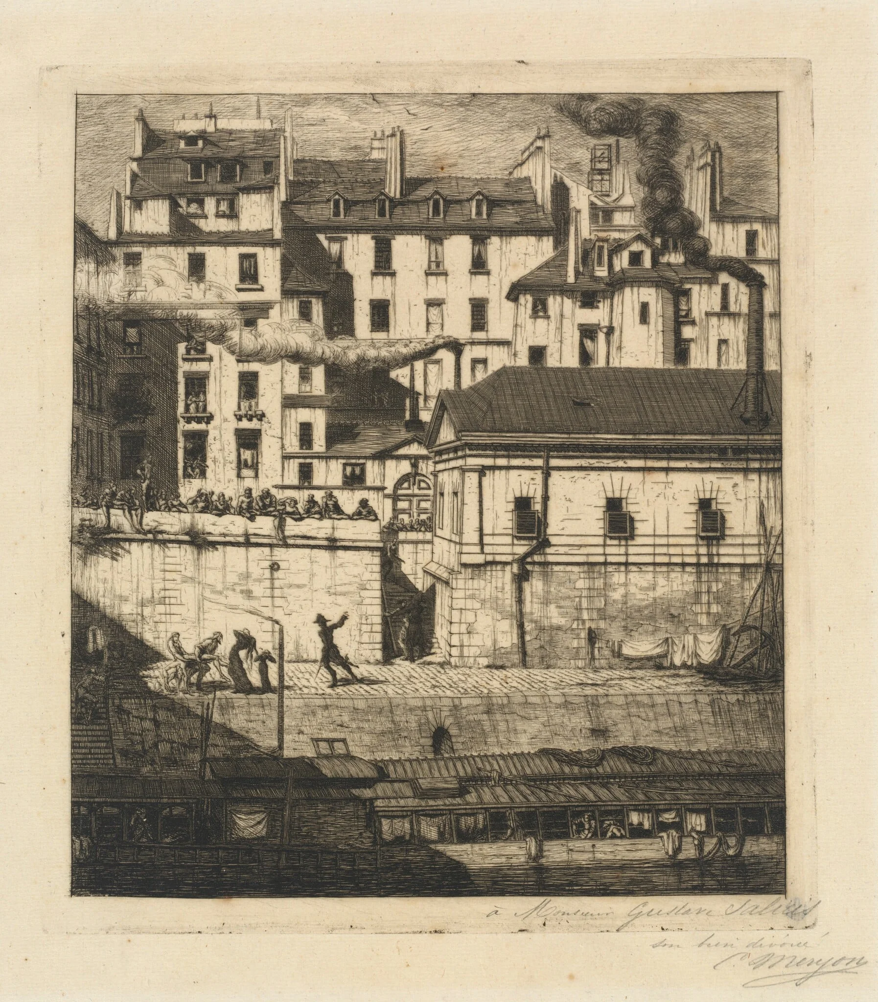 La morgue, Paris (The Mortuary), detail