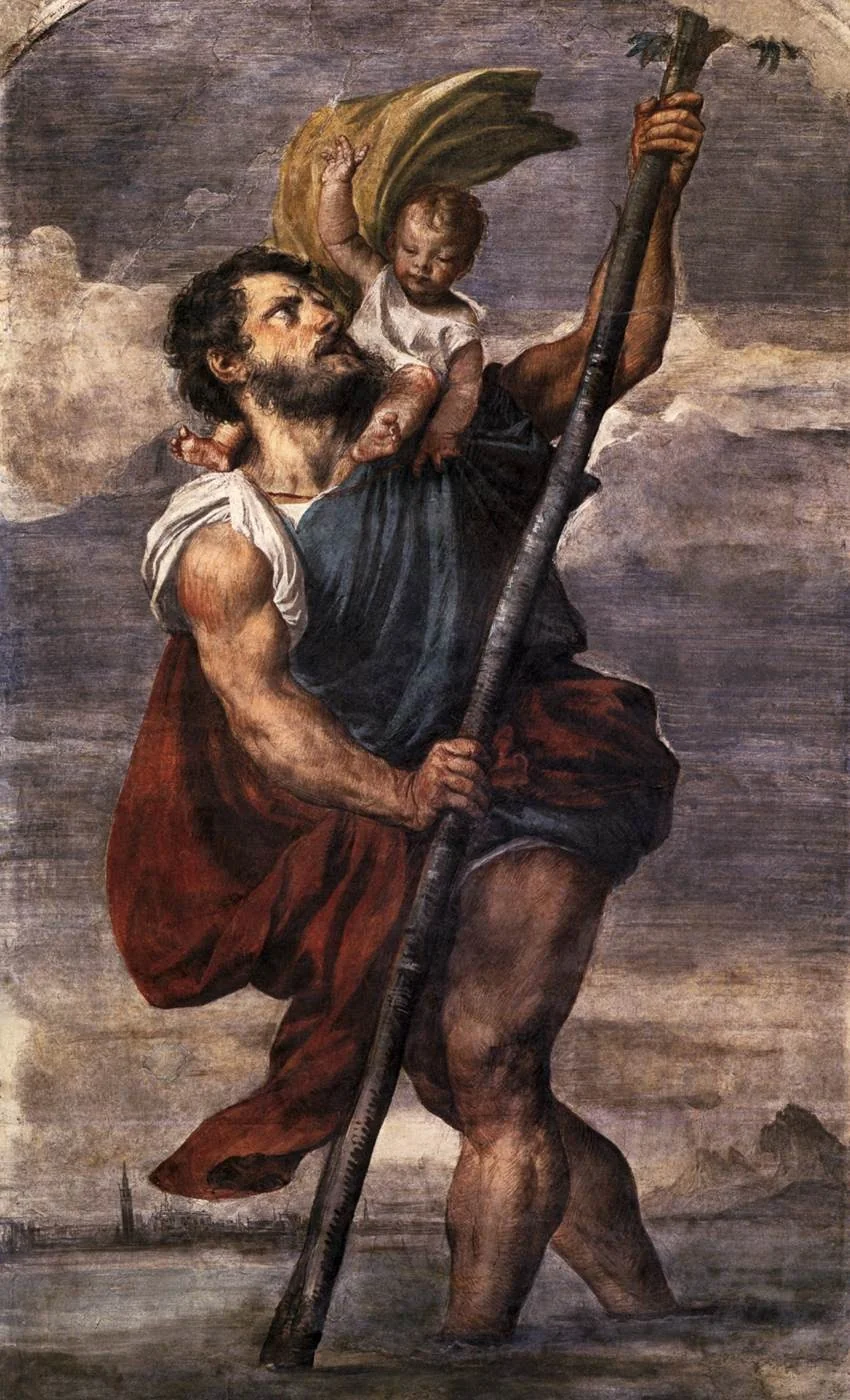 Saint Christopher, detail