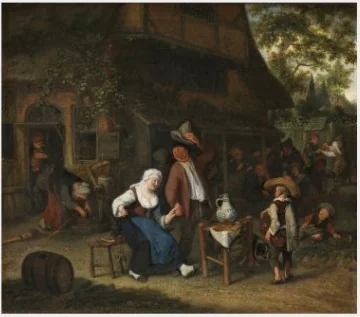 A Merry-making, detail