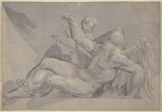 Saturn, by Giuseppe Nicolo Vicentino, ink, 1528