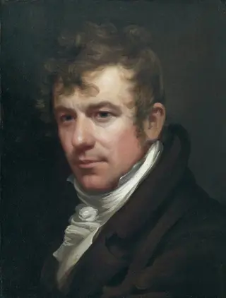 Self-portrait, by John Wesley Jarvis, oil, 1812