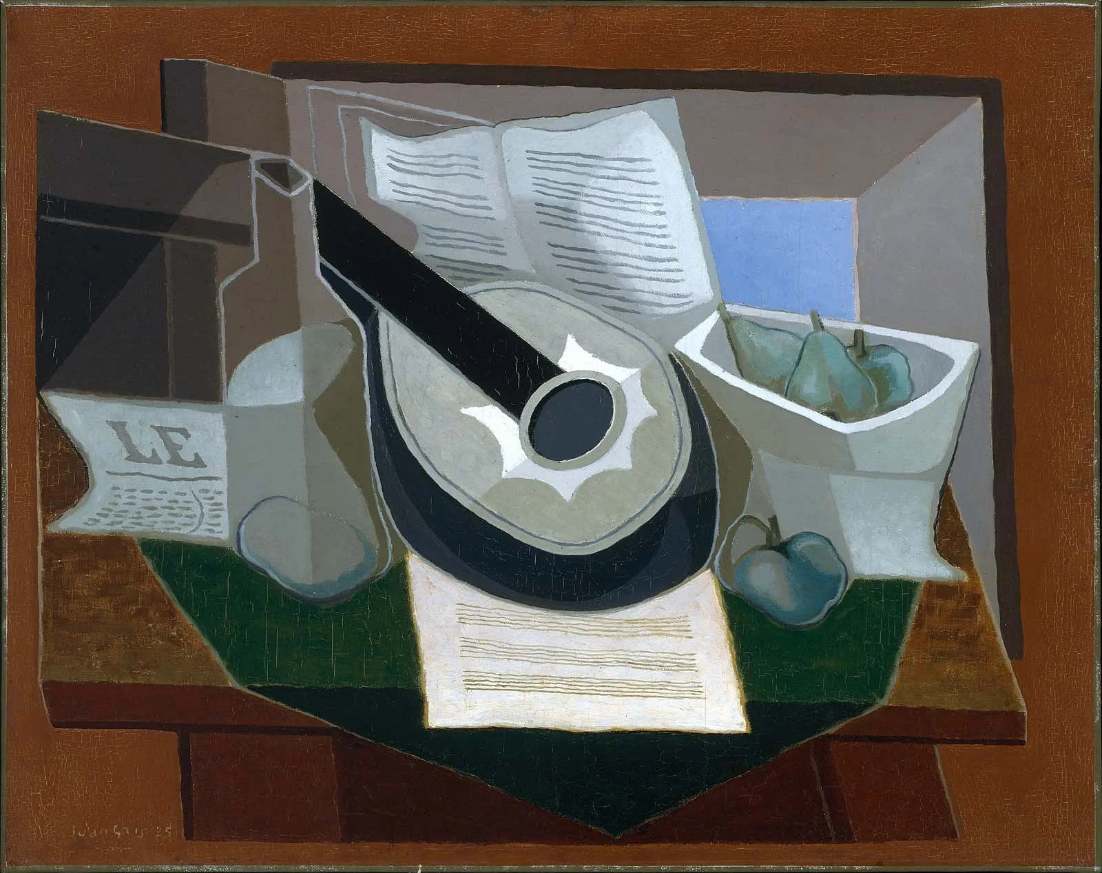 Mandolin and Fruit Dish, detail