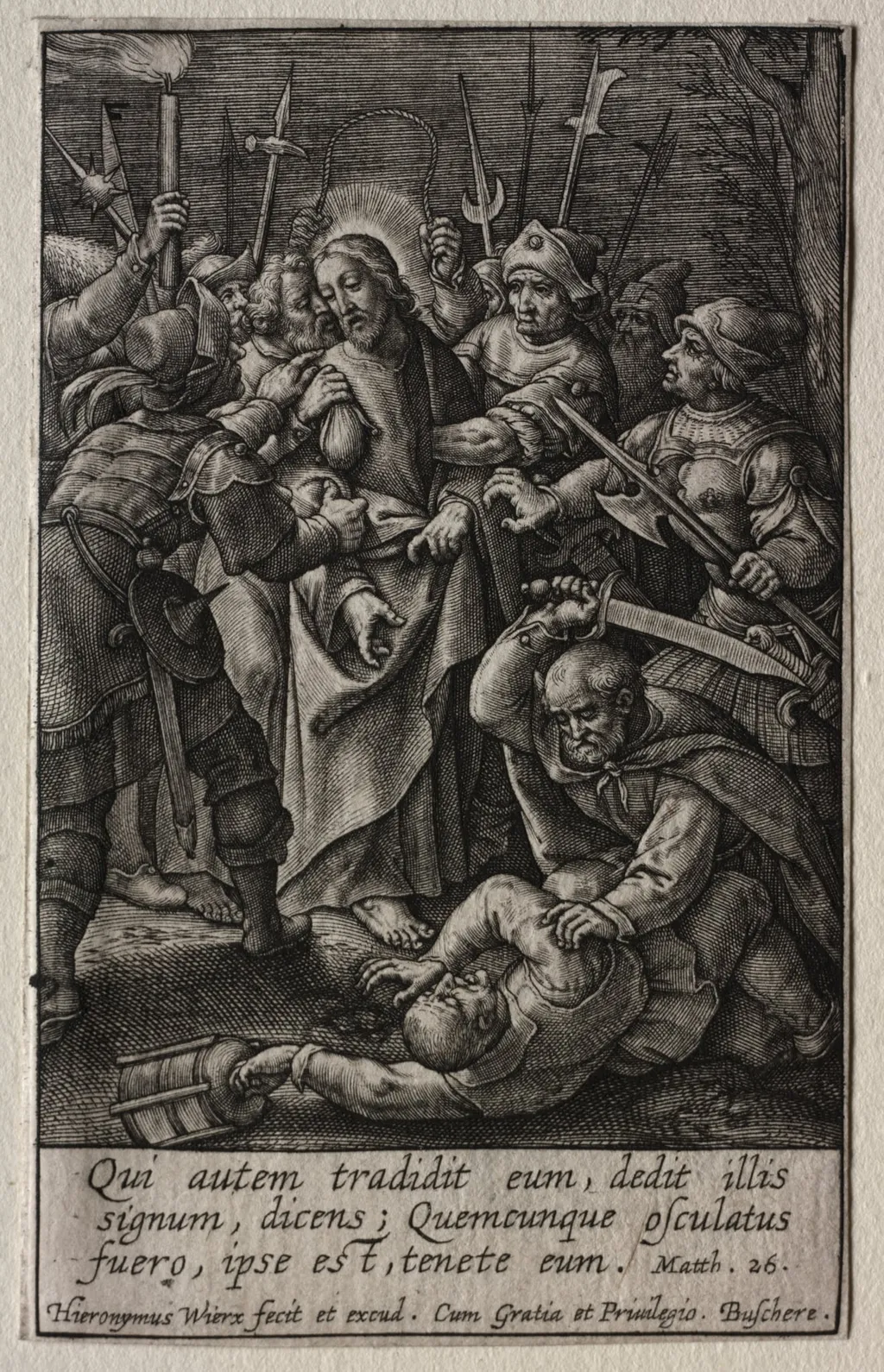 The Passion: The Betrayal of Christ, by Hieronymus Wierix, 1619