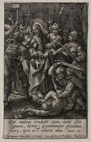 The Passion: The Betrayal of Christ, by Hieronymus Wierix, 1619