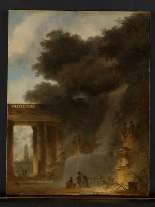 The Cascade, by Jean Honoré Fragonard, oil, 1775