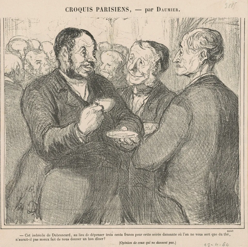 Cet imbécile de Dubrancart ..., by Honoré Daumier, ink, 1864