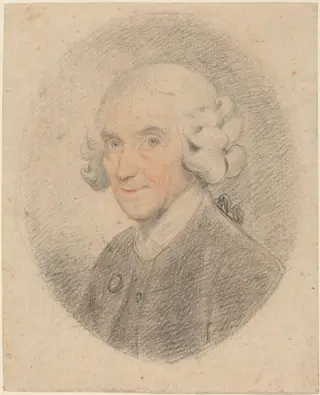 James Nares, by John Hoppner, graphite, 1775