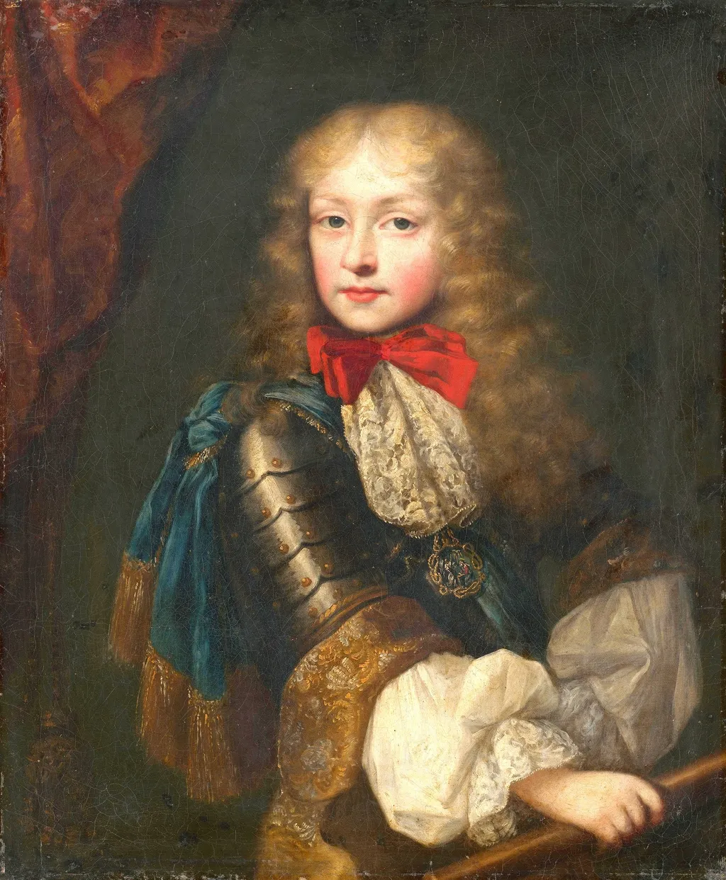 Kinderbildnis des Erbprinzen Viktor Amadeus II. von Savoyen, by Laurent Dufour, unspecified, 1675