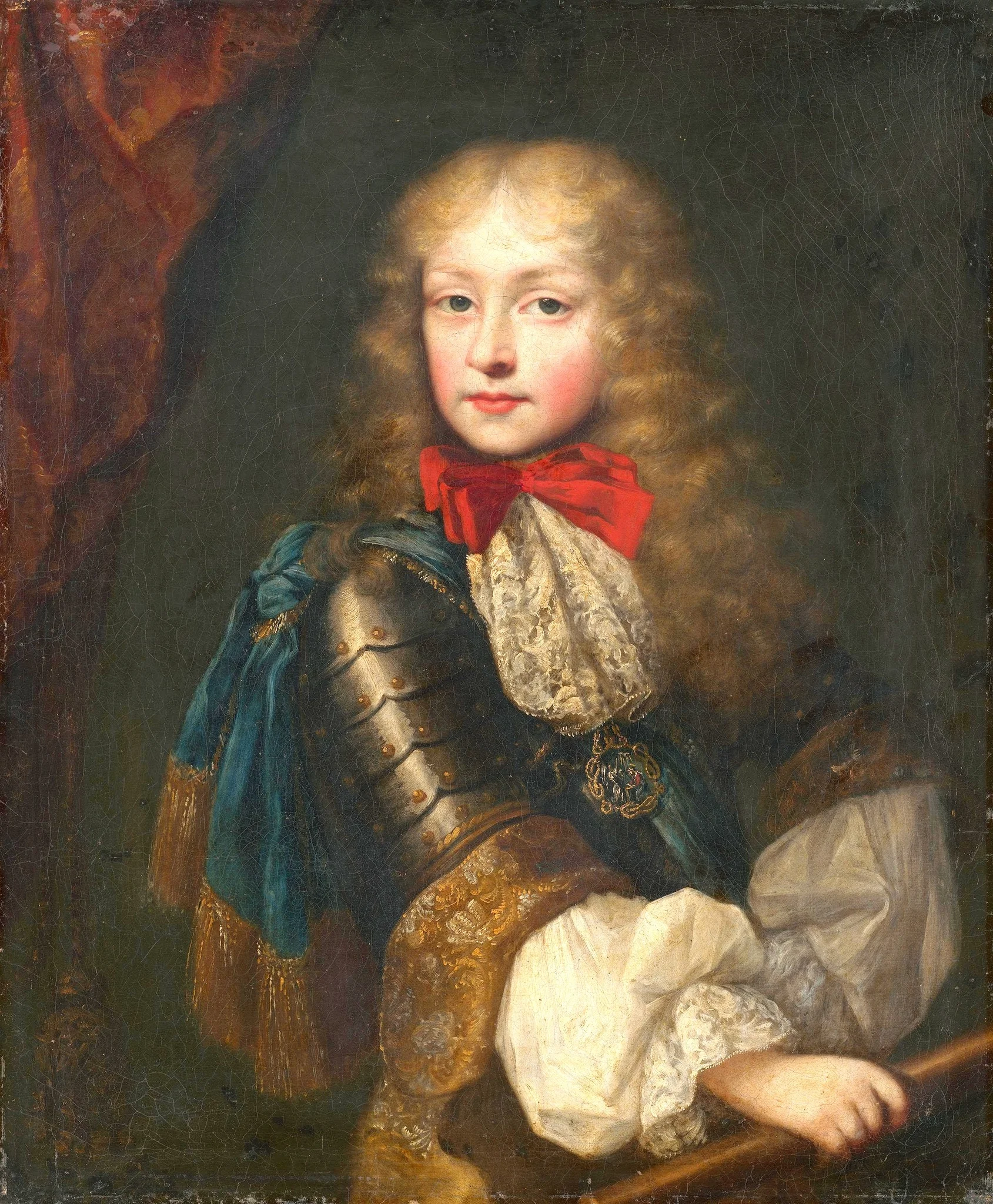 Kinderbildnis des Erbprinzen Viktor Amadeus II. von Savoyen, detail
