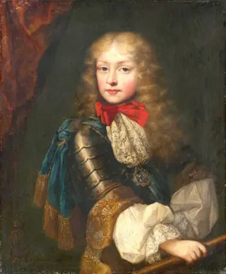 Kinderbildnis des Erbprinzen Viktor Amadeus II. von Savoyen, by Laurent Dufour, unspecified, 1675