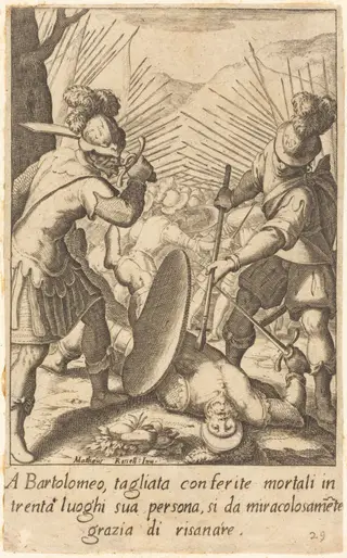 Bartolomeo, by Jacques Callot, ink, 1619