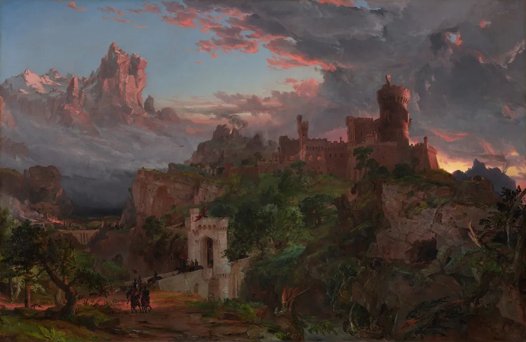 The Spirit of War, by Jasper Francis Cropsey, oil, 1851