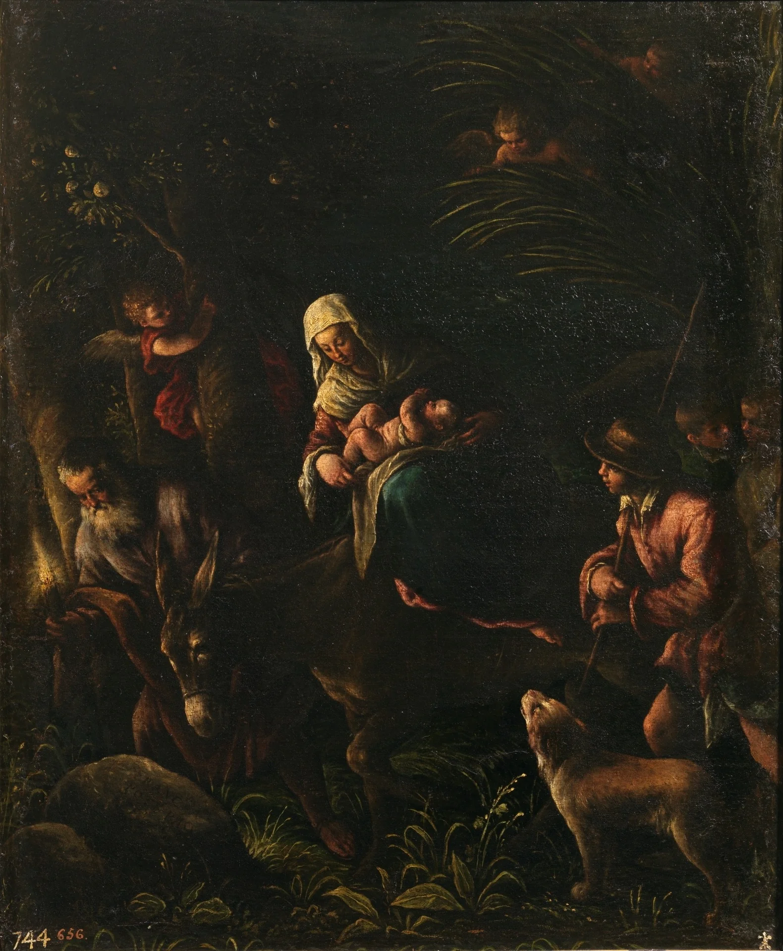 Flight into Egypt, detail