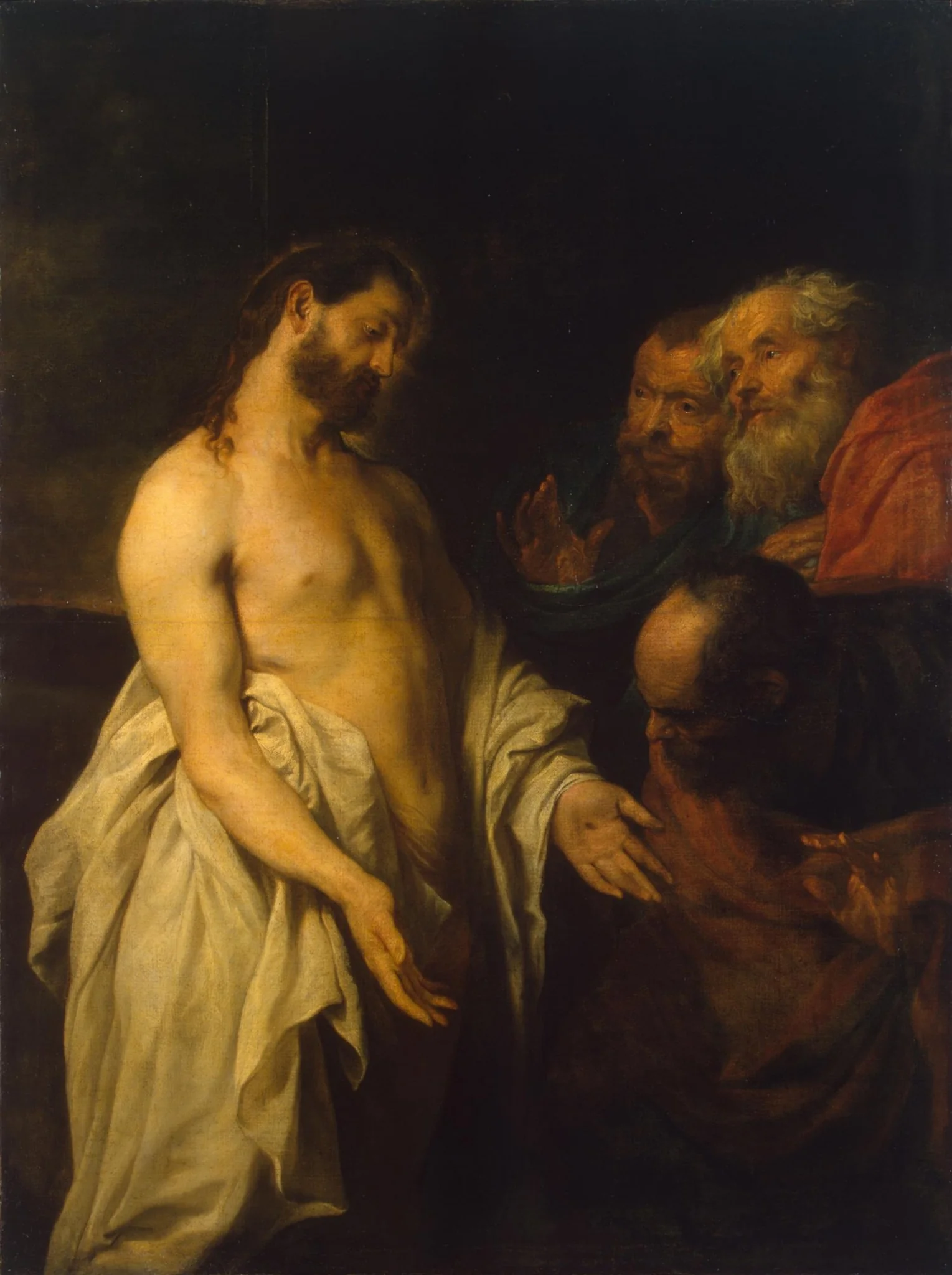 Appearance of Christ to his Disciples, detail