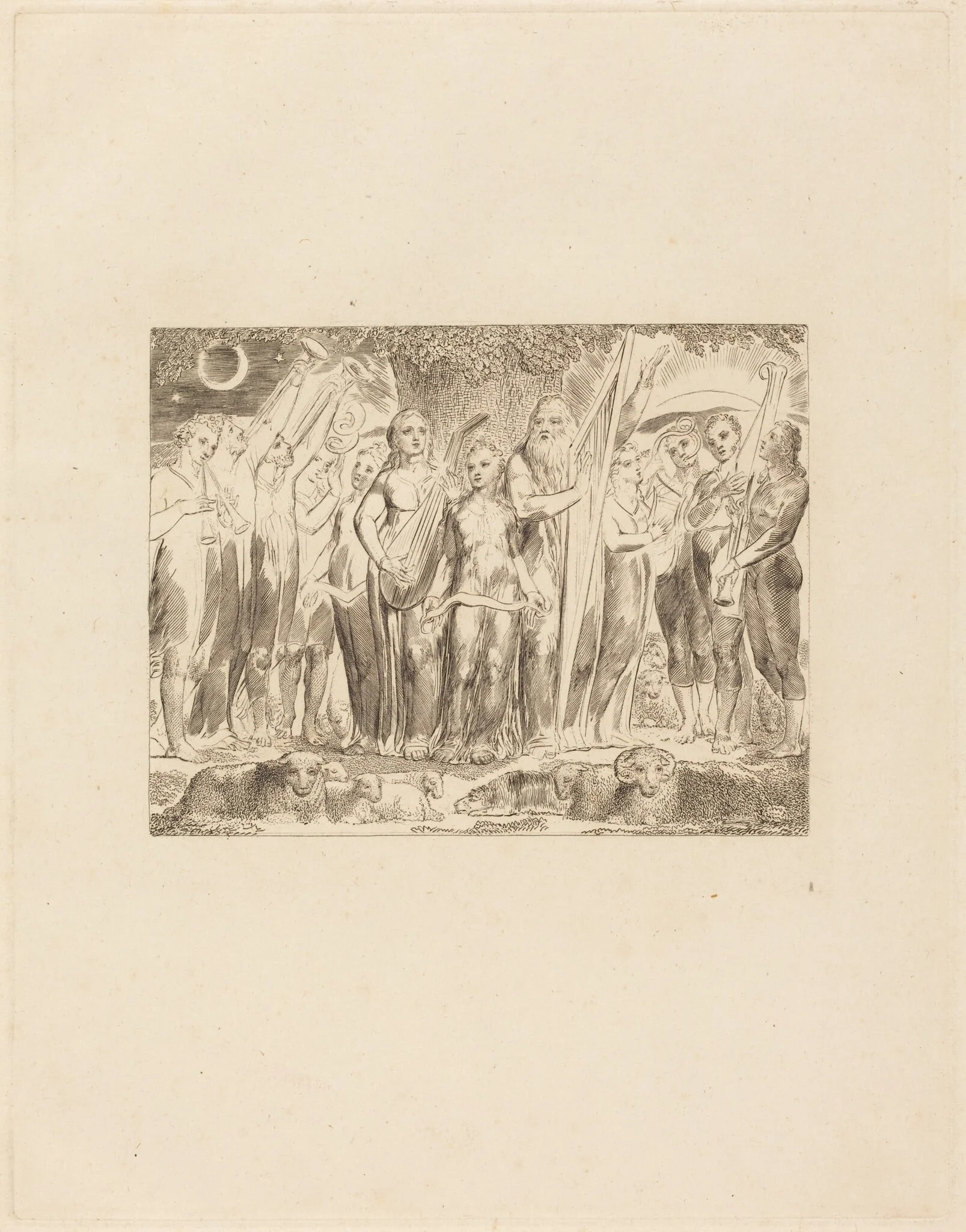 Job and His Family Restored to Prosperity, detail