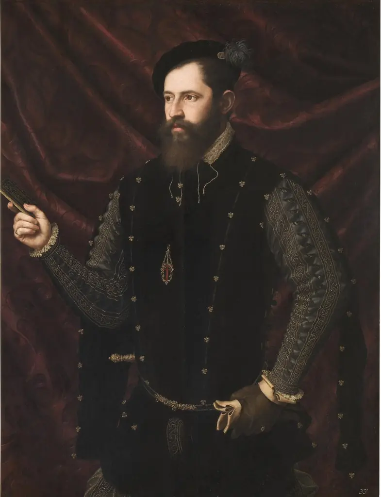 Portrait of a Knight of the Order of Santiago, by Juan de Juanes, oil, 1560