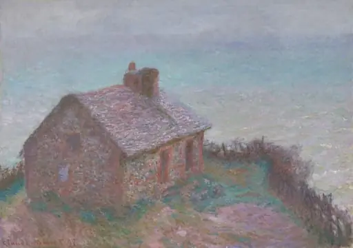 The Customs House at Varengeville, by Claude Monet, oil, 1897