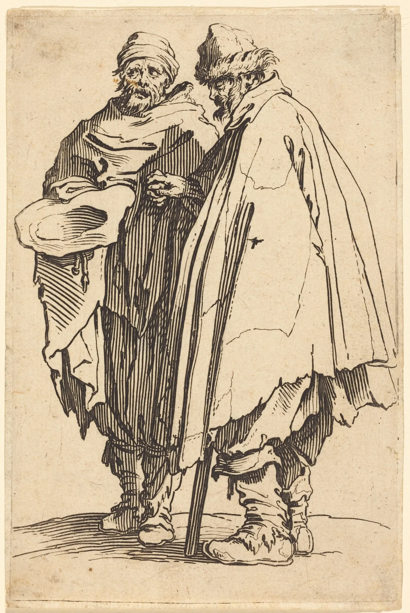 Blind Beggar and Companion, detail