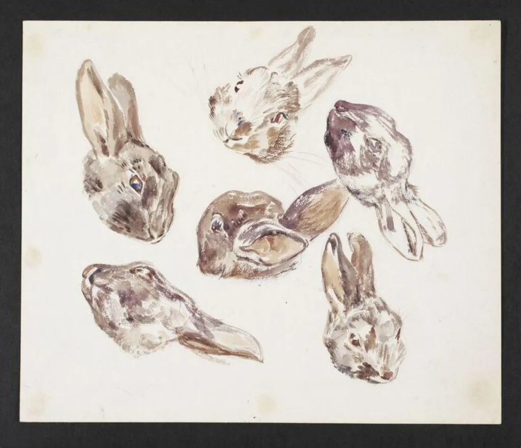 Untitled, by Beatrix Potter, watercolor, 1904