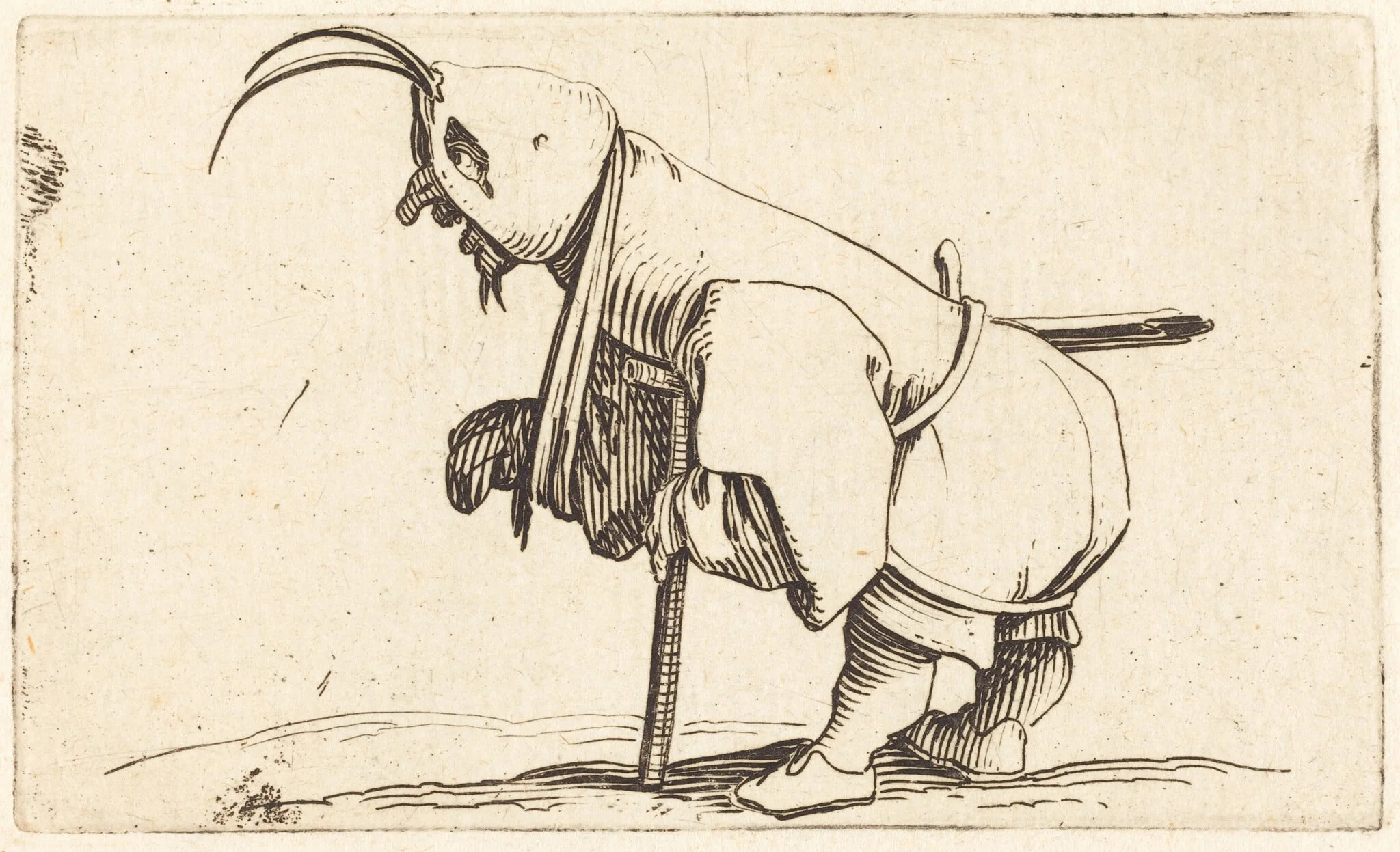 The Hooded Cripple, detail