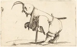 The Hooded Cripple, by Jacques Callot, ink, 1622