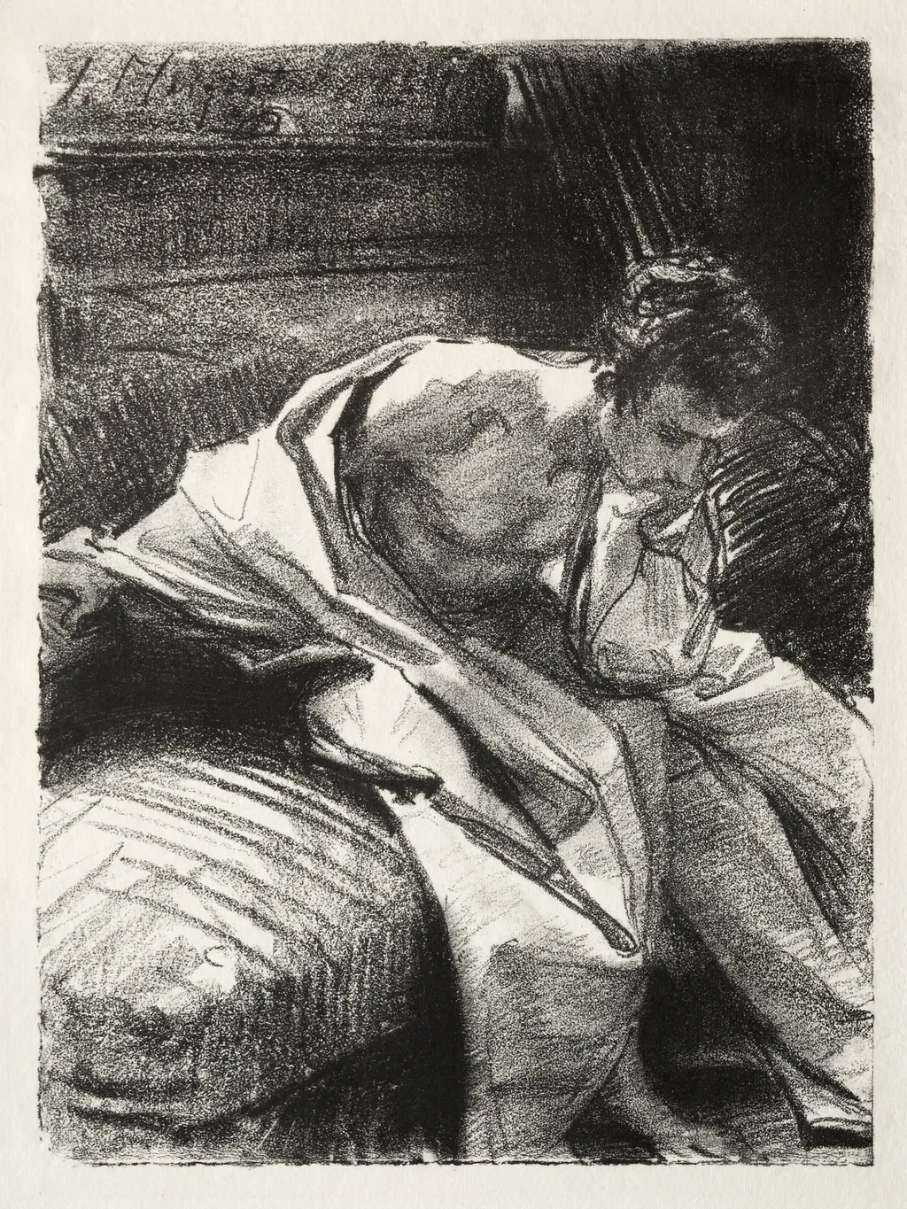 A Study, by John Singer Sargent, 1900