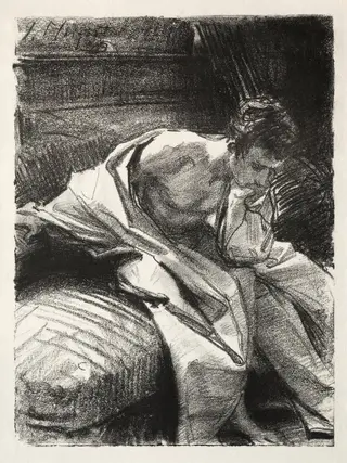 A Study, by John Singer Sargent, 1900