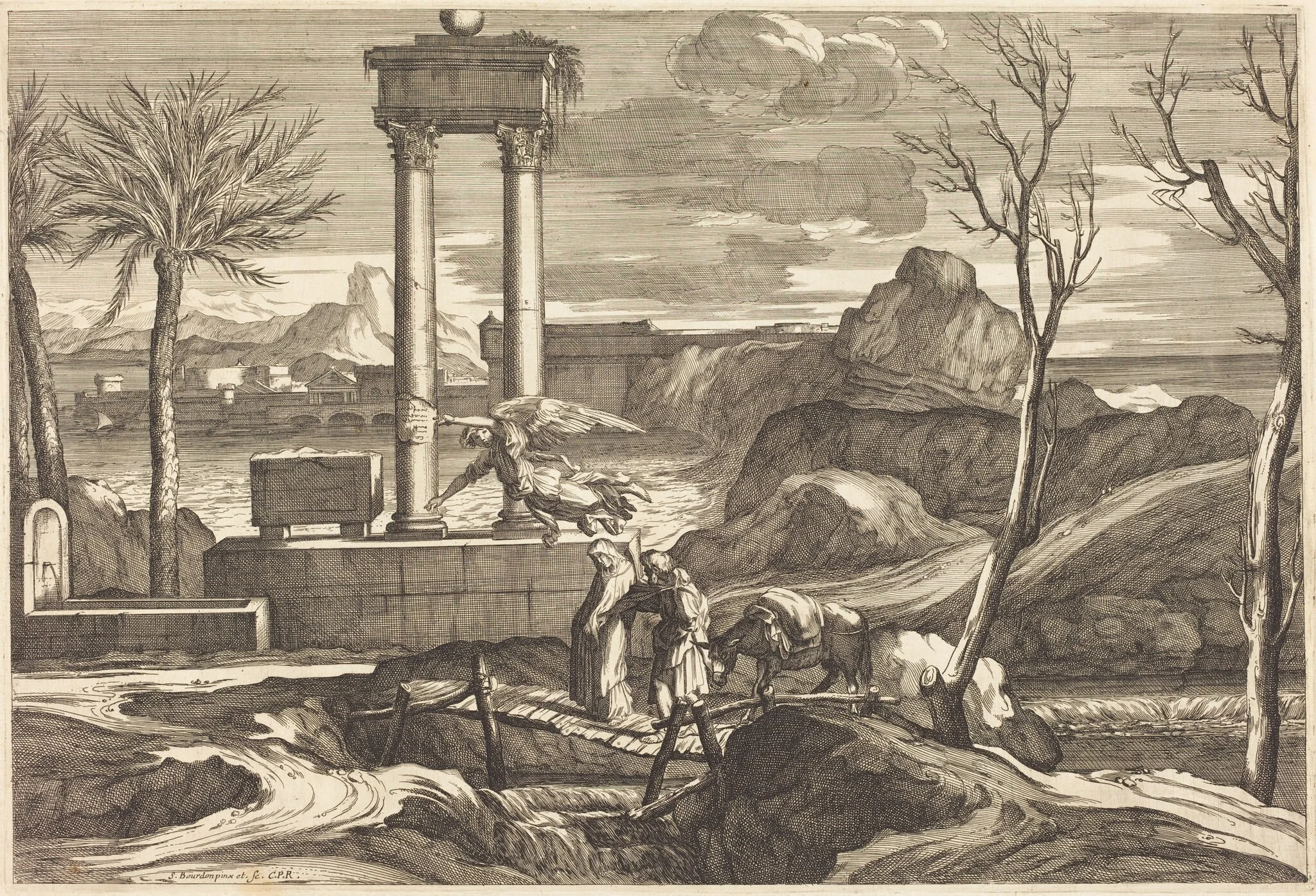 The Flight into Egypt, detail