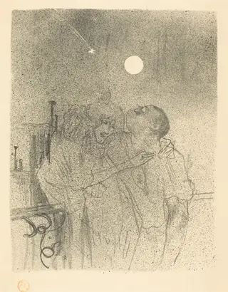 Etoiles filantes, by Henri de Toulouse-Lautrec, ink, 1895