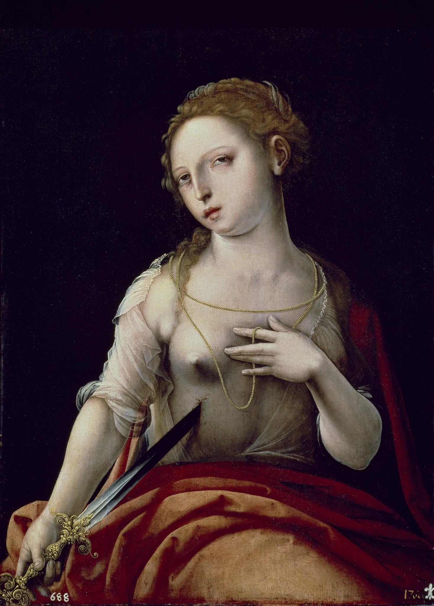 The death of Lucretia, detail