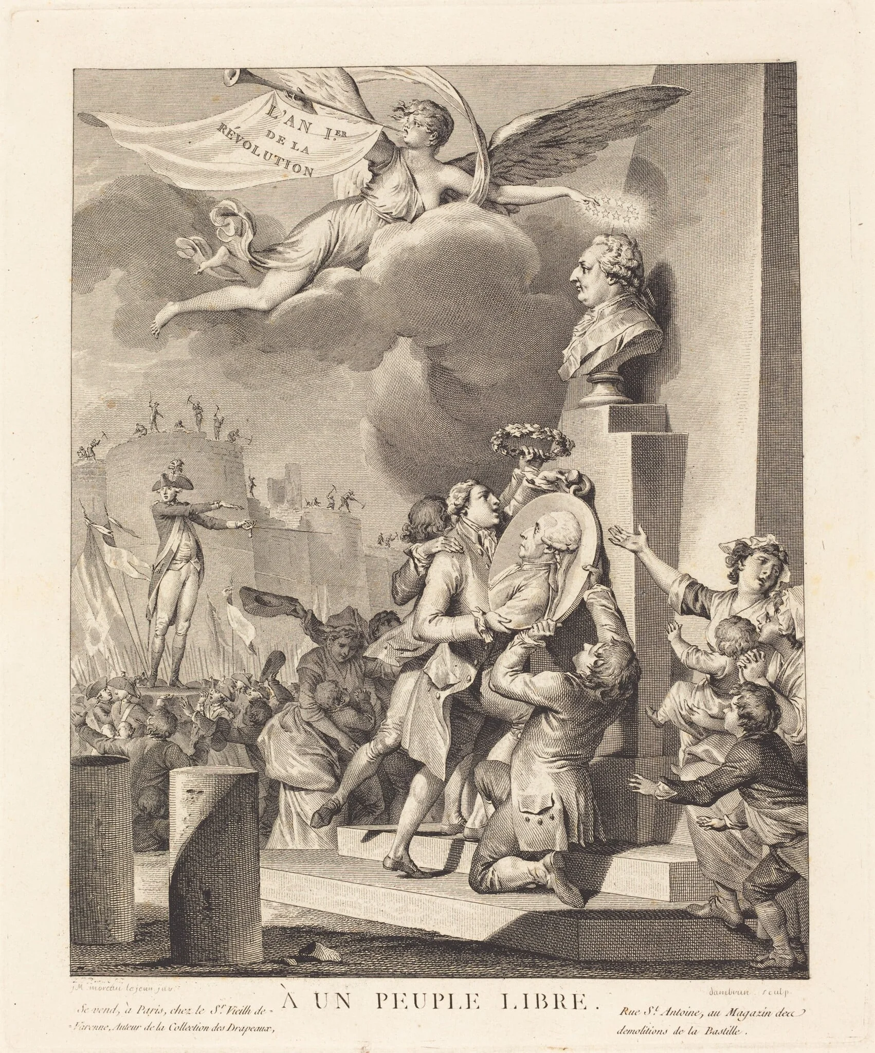 A un peuple libre, detail
