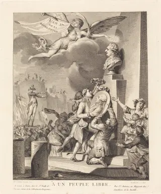 A un peuple libre, by Jean Dambrun, ink, 1790