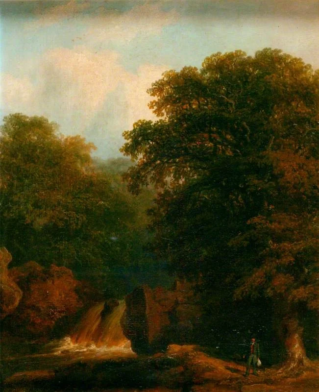 A Waterfall, detail