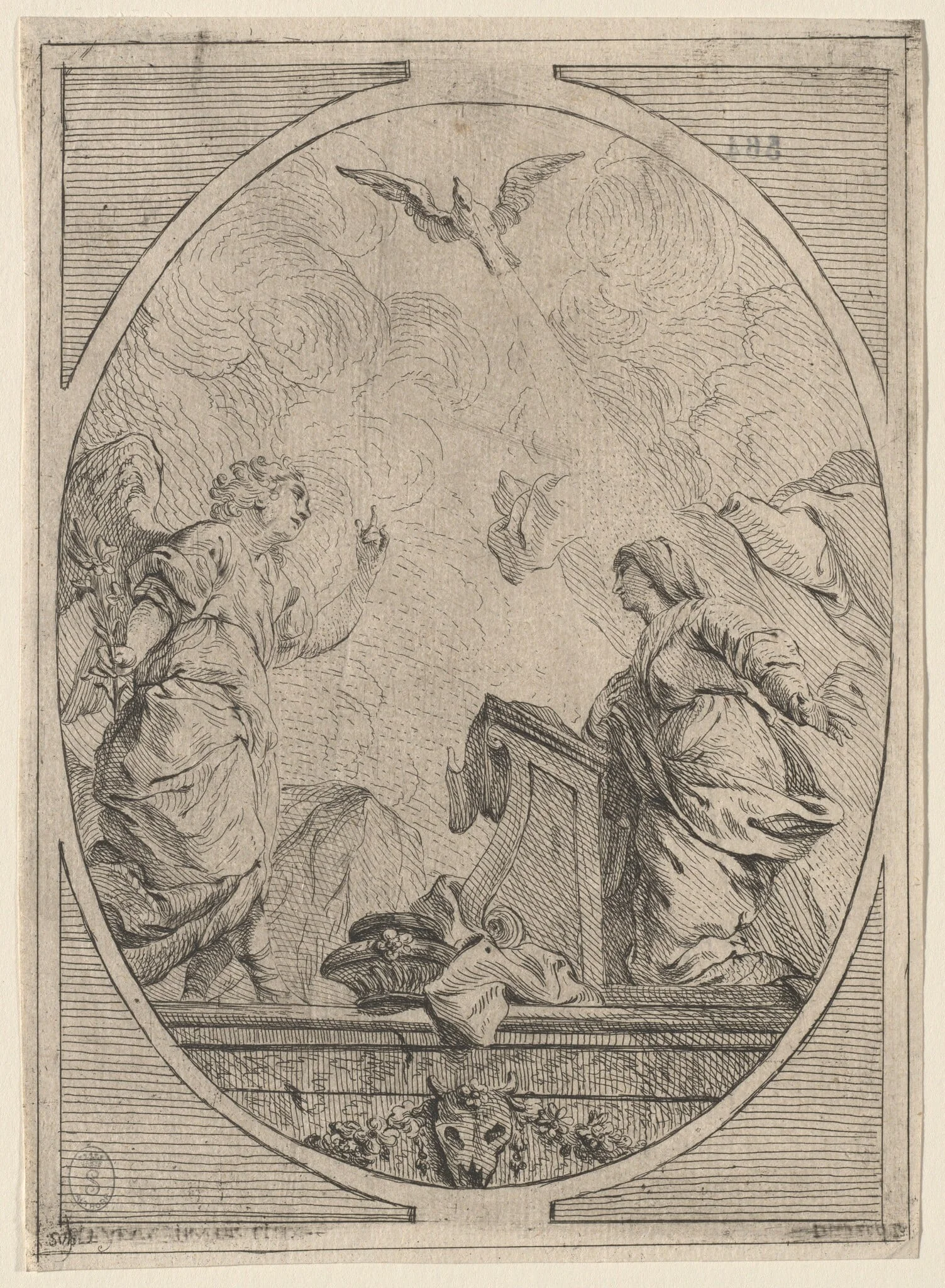 The Annunciation, detail