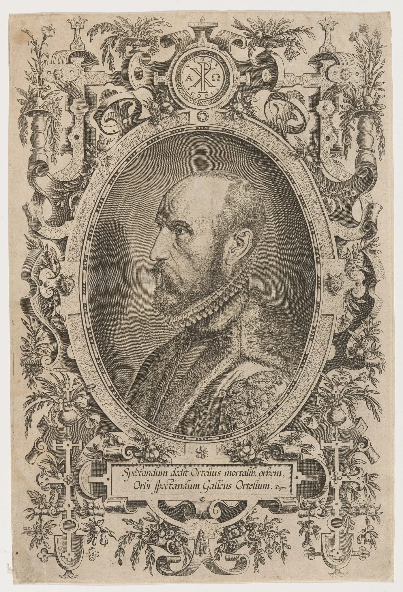Abraham Ortelius (Wortels), detail