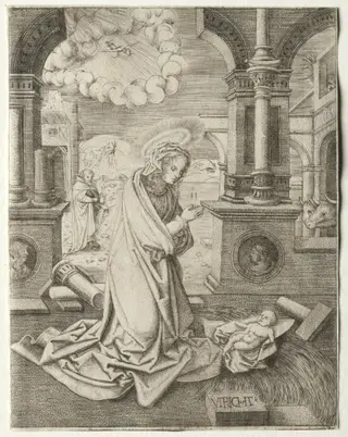 The Nativity, by Allaert Claesz, 1524